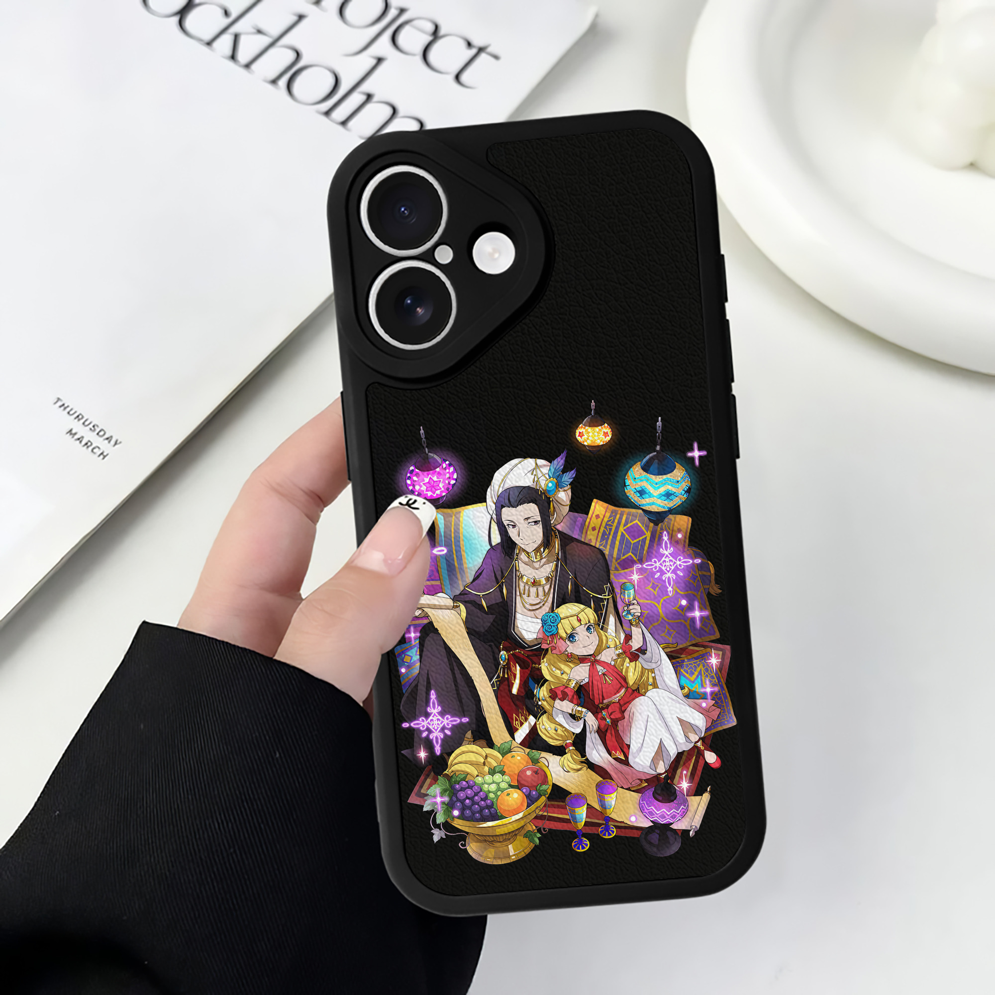 （画像用） 文豪ストレイドッグス Bungo Stray Dogs 【iPhone 16シリーズ対応】シリコンスマホケース（レザー調） 材質：シリコン